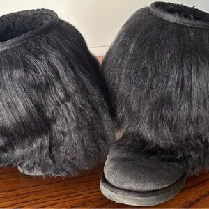Ugg Australia Furry Black Boots